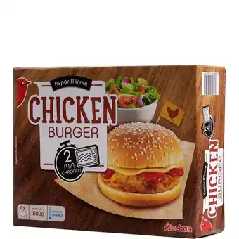 Auchan Chicken burger auchan surgelés offre