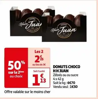 Auchan Donuts choco h h juan offre