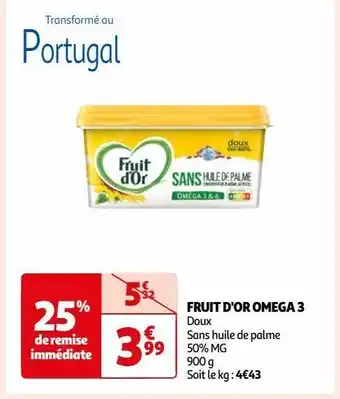 Auchan Fruit d'or omega 3 offre