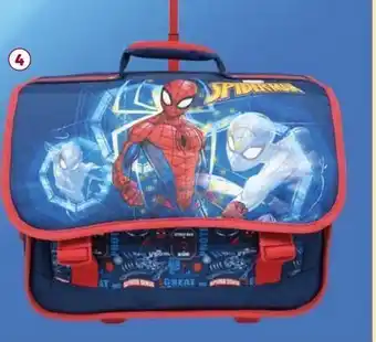 Auchan Le cartable à roulette spiderman offre