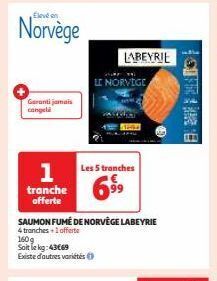 Auchan Supermarché Saumon fume de norvège labeyrie offre