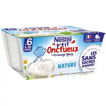 Auchan Supermarché P'tit onctueux sans sucre ajouté nestlé offre