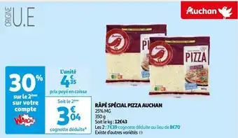Auchan Râpé spécial pizza auchan offre