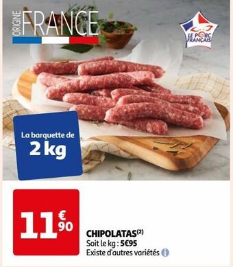 Auchan Chipolatas offre
