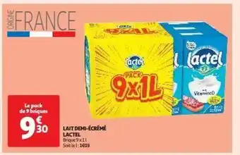 Auchan Supermarché Lait demi-écrémé lactel offre