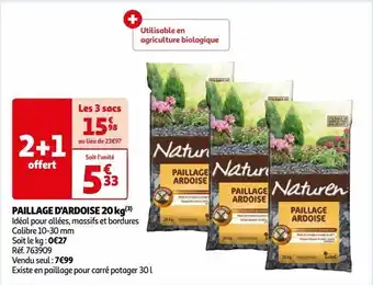 Auchan Paillage d'ardoise 20 kg offre