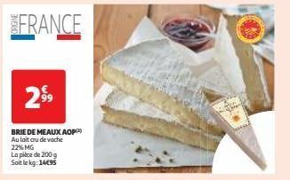 Auchan Supermarché Brie de meaux aop offre