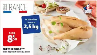 Auchan Filets de poulet offre