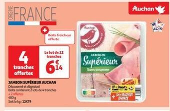 Auchan Supermarché Jambon superieur auchan offre