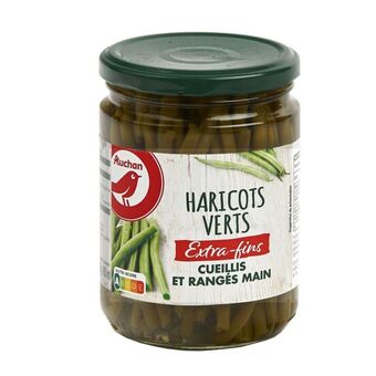 Auchan Haricots verts extra fins cueillis et rangés main auchan offre
