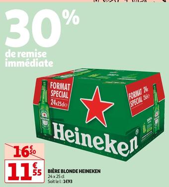 Auchan Supermarché Heineken bière blonde offre