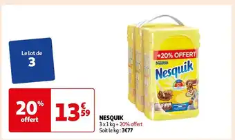 Auchan Nesquik nesquik offre