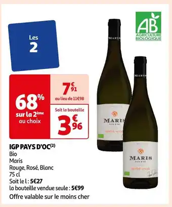 Auchan Maris igp pays d'oc offre