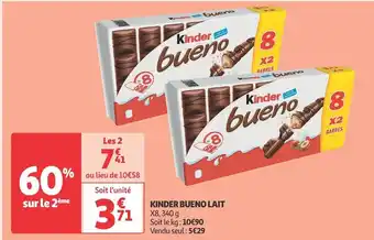 Auchan Supermarché Kinder bueno kinder bueno lait offre