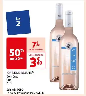 Auchan Dom casa igp île de beauté offre