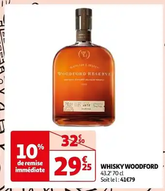 Auchan Woodford whisky offre