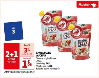Auchan Auchan sauce pizza offre