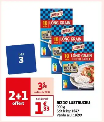 Auchan Lustucru riz 10 offre