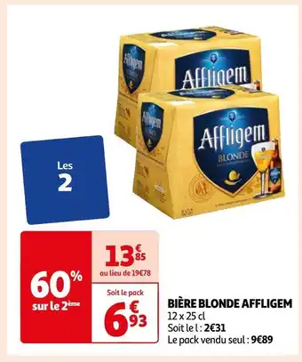 Auchan Affligem bière blonde offre