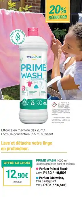 Stanhome PRIME WASH offre