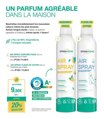 Stanhome UN PARFUM AGRÉABLE DANS LA MAISON offre