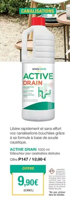 Stanhome ACTIVE DRAIN 1000 ml Déboucheur pour canalisations obstruées offre