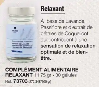 Stanhome COMPLÉMENT ALIMENTAIRE RELAXANT offre