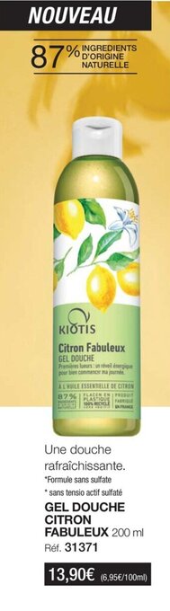 Stanhome GEL DOUCHE CITRON FABULEUX offre