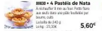 Thiriet 4 Pastéis de Nata offre