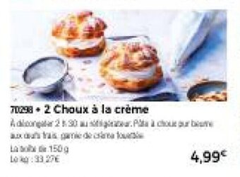 2 Choux a la creme