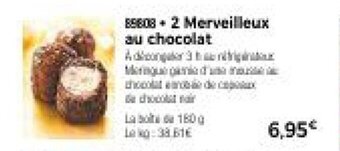 Thiriet 2 Merveilleux au chocolat offre