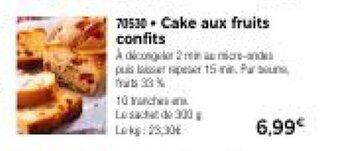 Thiriet Cake aux fruits confits offre