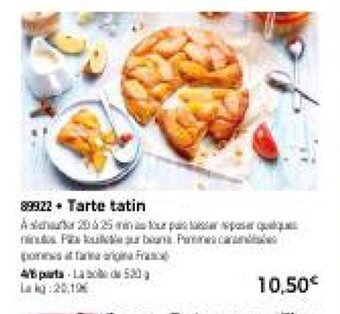 Thiriet Tarte tatin offre