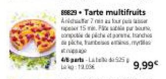 Thiriet Tarte multifruits offre