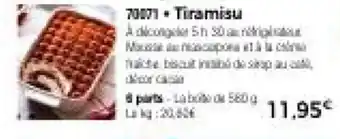 Thiriet Tiramisu offre