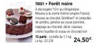 Thiriet Forêt noire offre