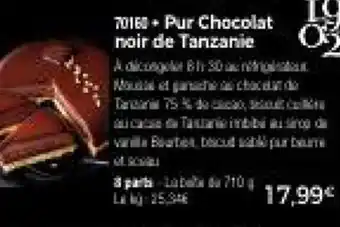 Thiriet Pur Chocolat noir de Tanzanie offre