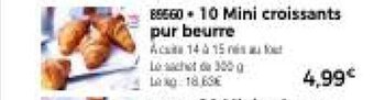 Thiriet 10 Mini croissants pur beurre offre