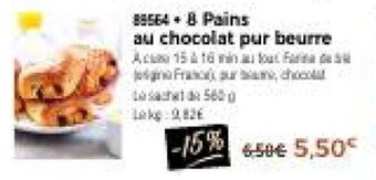 Thiriet 8 Pains au chocolat pur beurre offre