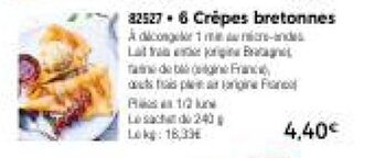 Thiriet 6 Crepes bretonnes offre