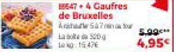 Thiriet 4 Gaufres de Bruxelles offre