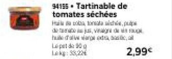 Thiriet Tartinable de tomates séchées offre