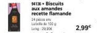 Thiriet Biscuits aux amandes recette flamande offre