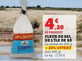 Super U FLEUR DE SEL DE L'ÎLE DE RÉ offre