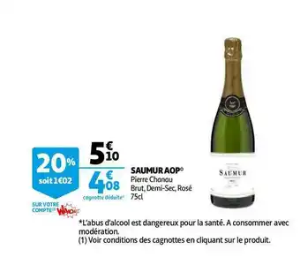 Auchan Direct Saumur Aop Pierre Chanau offre