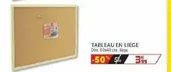 Gifi Tableau En Liège offre