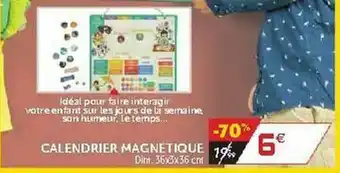 Gifi Calendrier Magnétique offre