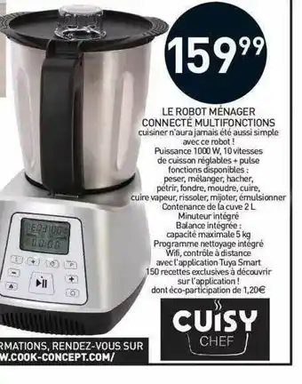 Le Robot Ménager Connecté Multifonctions Cuisy Chef