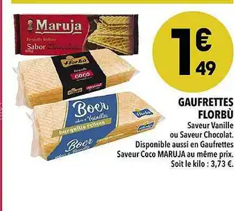 Gaufrettes Florbù