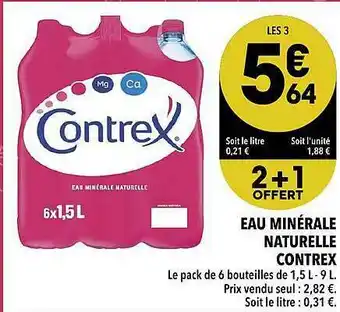 Supeco Eau Minérale Naturelle Contrex offre